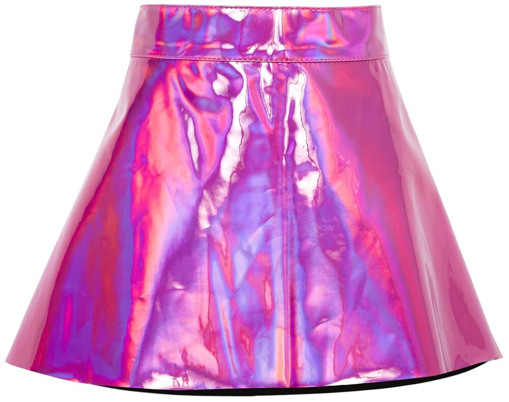 2171 Fuchsia Holo Skater Skirt 2X